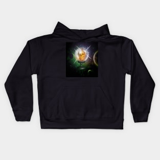 Burning Skull - Crystal Ball - Halloween Kids Hoodie